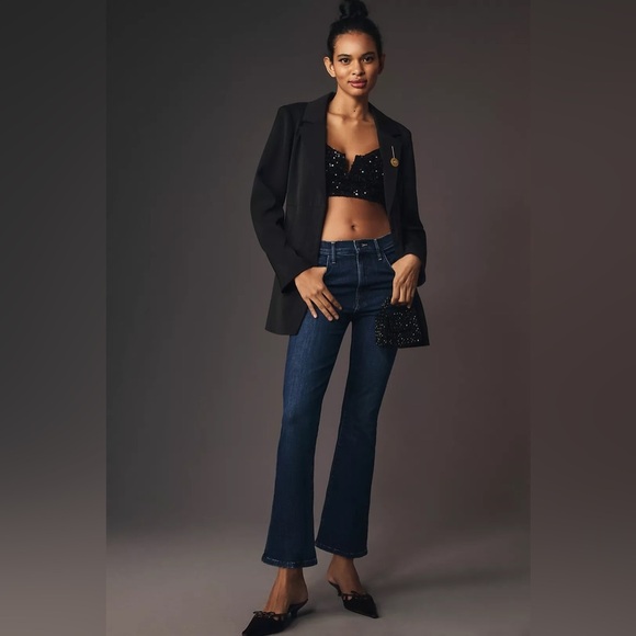 MOTHER The Hustler High Rise Ankle Jeans Size 23 NWT - Picture 1 of 16